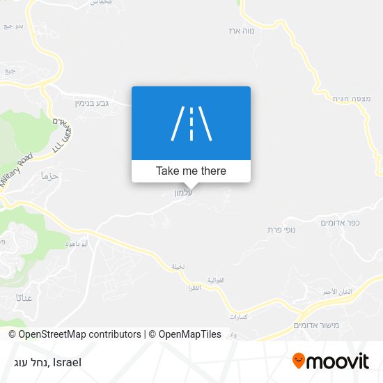 נחל עוג map