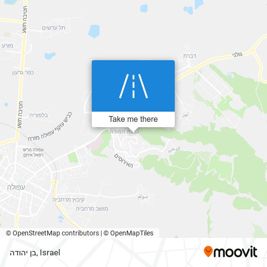 בן יהודה map