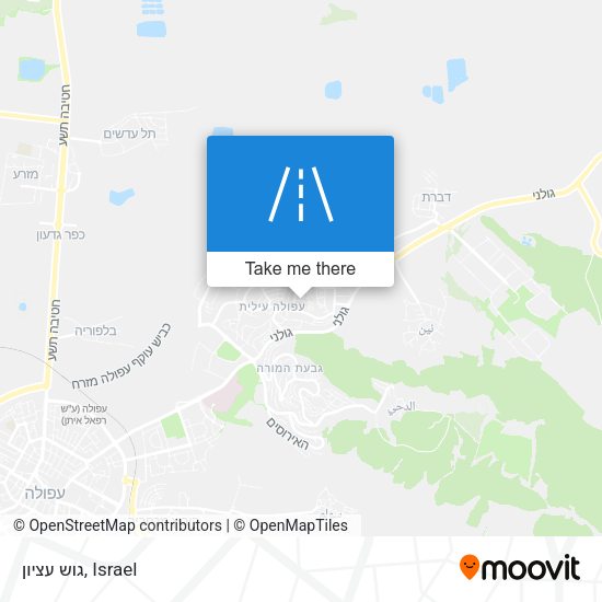 Карта גוש עציון