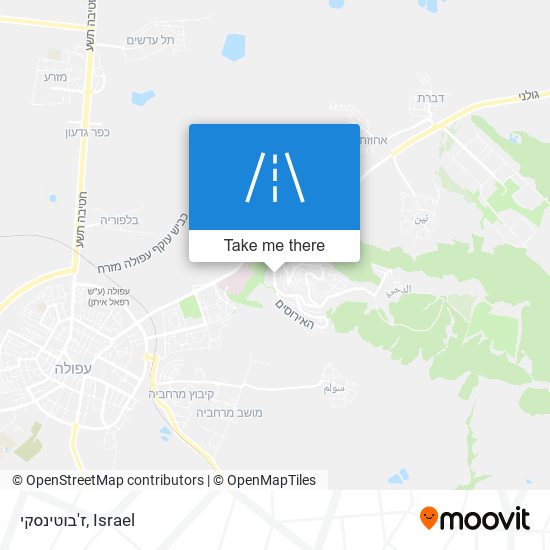 ז'בוטינסקי map