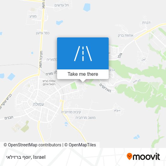 יוסף ברזילאי map