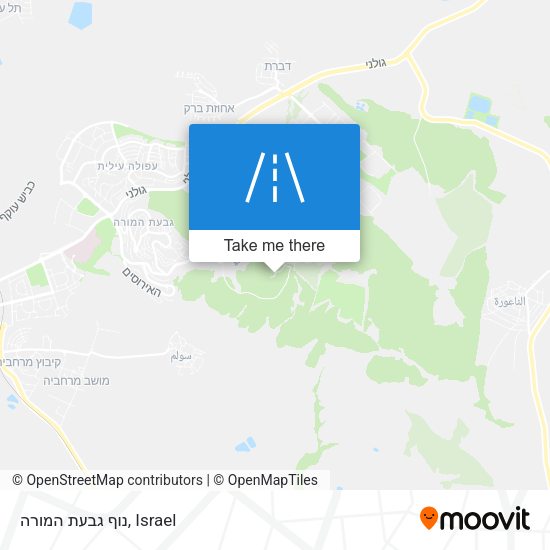 נוף גבעת המורה map