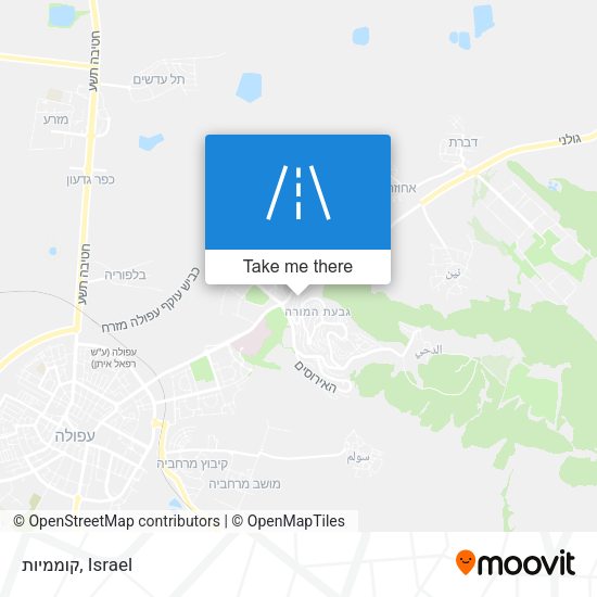 קוממיות map