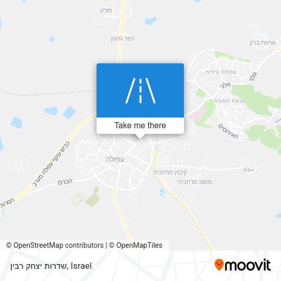 שדרות יצחק רבין map