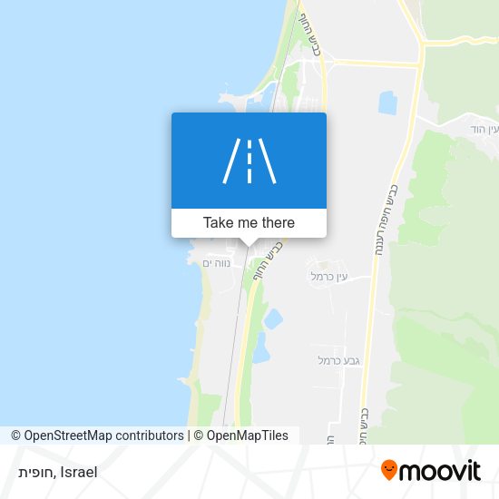 חופית map