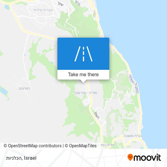 הכלניות map