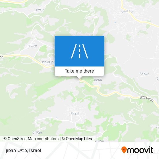 כביש הצפון map