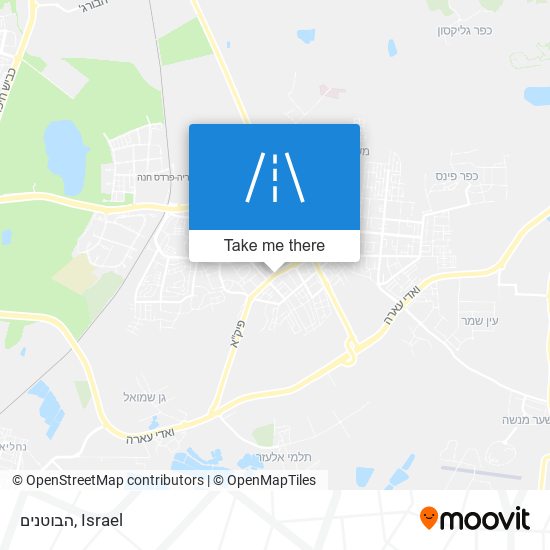 הבוטנים map