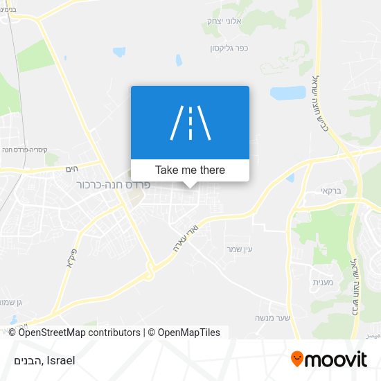 הבנים map