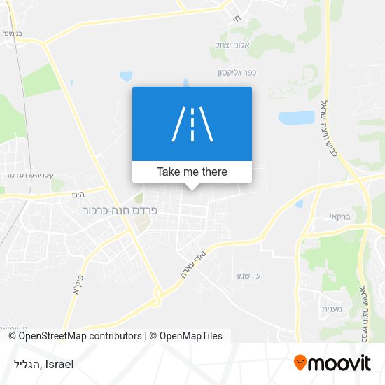 הגליל map