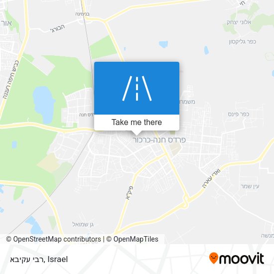 רבי עקיבא map