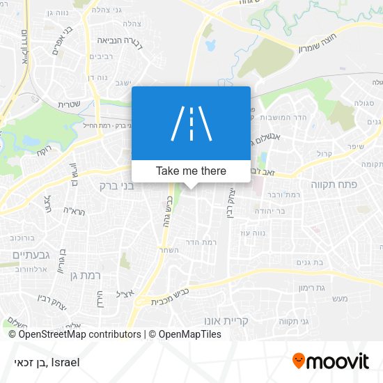 בן זכאי map