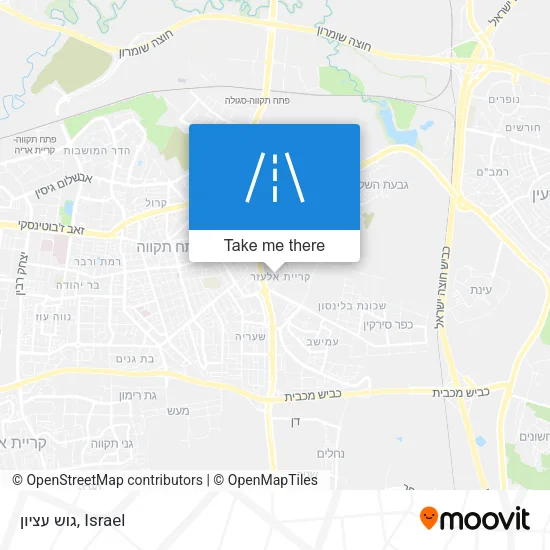 Карта גוש עציון