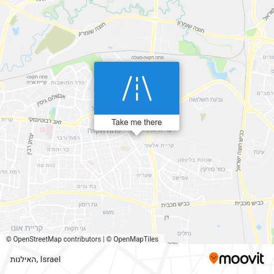 האילנות map