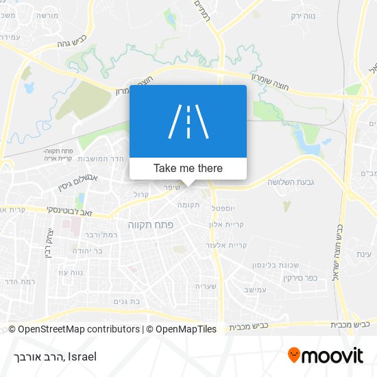 הרב אורבך map