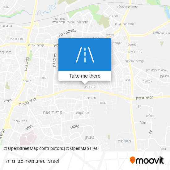 הרב משה צבי נריה map