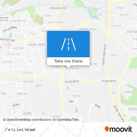 זאב ברא"ז map