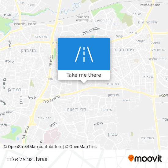 ישראל אלדד map