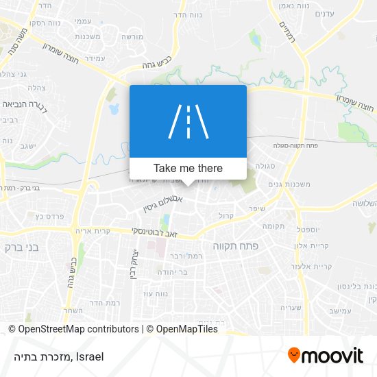 מזכרת בתיה map