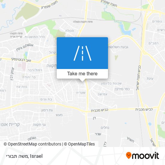 משה תבורי map