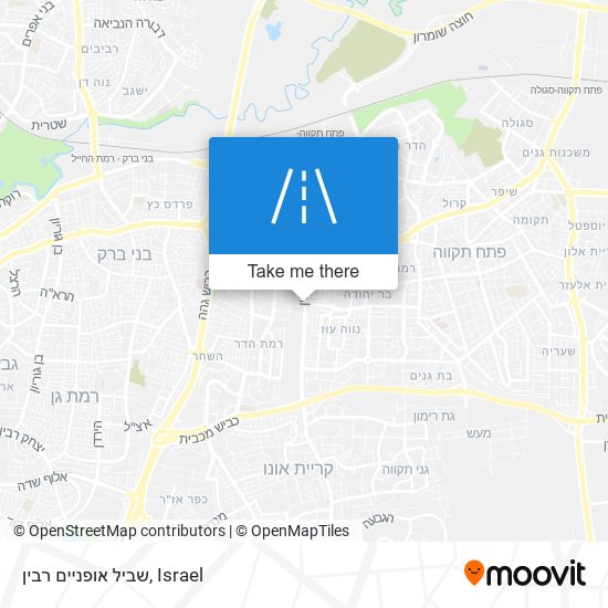 שביל אופניים רבין map