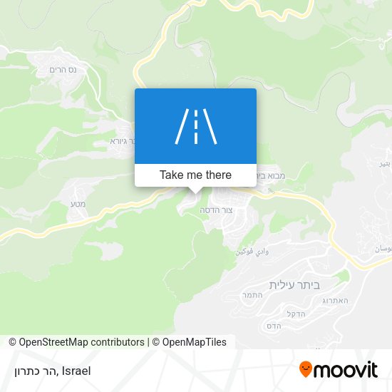 הר כתרון map