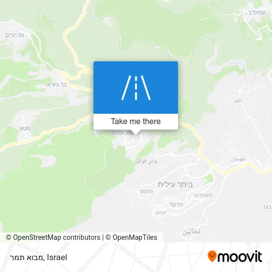 Карта מבוא תמר