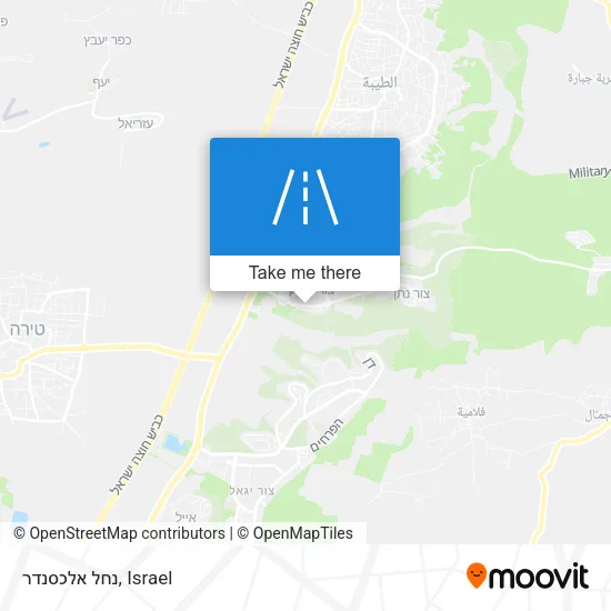 Карта נחל אלכסנדר