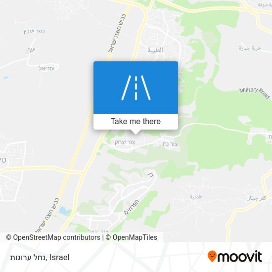 נחל ערוגות map