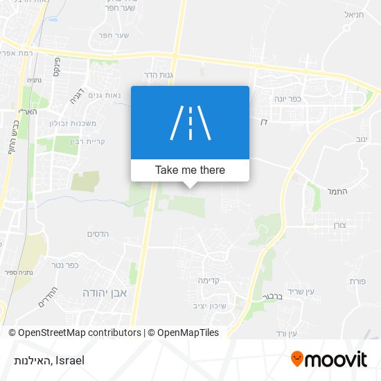 האילנות map