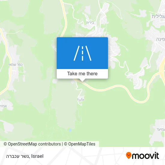 Карта גשר עכברה