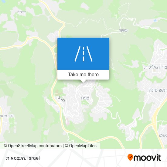 העצמאות map