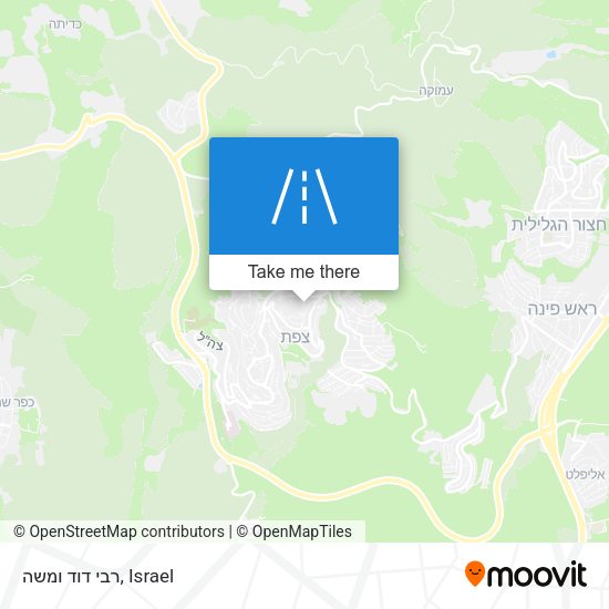 רבי דוד ומשה map