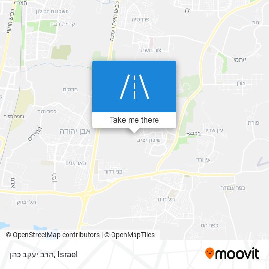 הרב יעקב כהן map