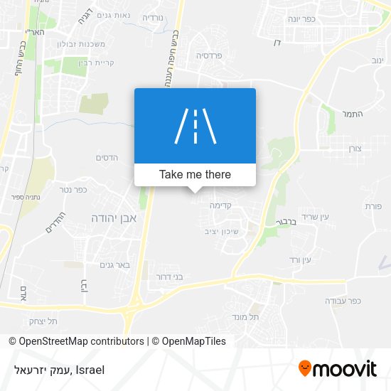 עמק יזרעאל map