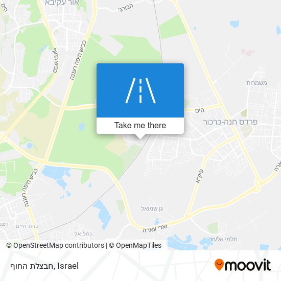 חבצלת החוף map