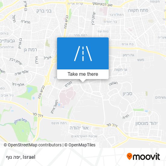 יפה נוף map