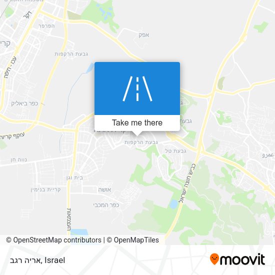 אריה רגב map