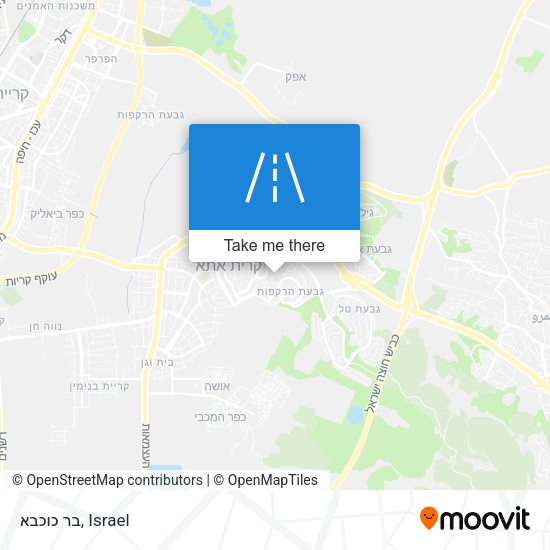 בר כוכבא map