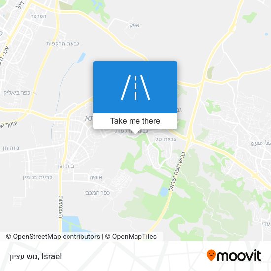 Карта גוש עציון