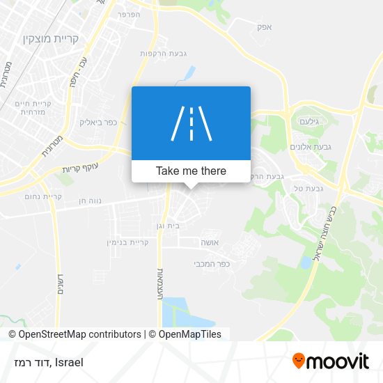 דוד רמז map