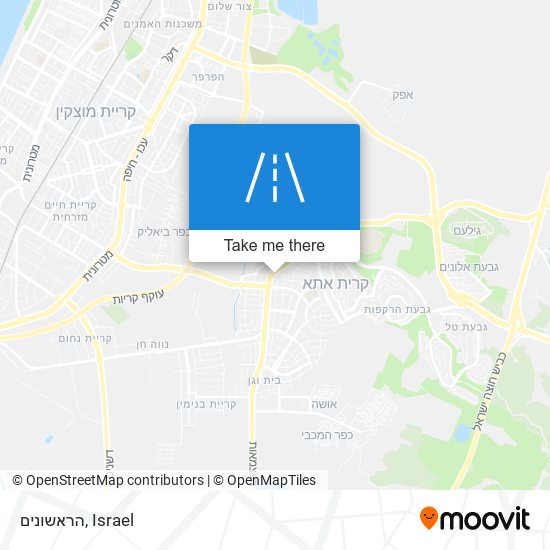 הראשונים map