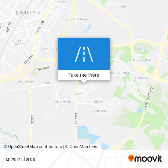 ירושלים map