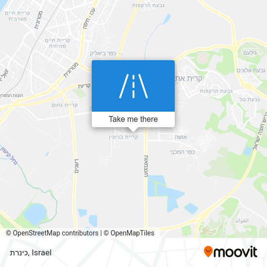 כינרת map