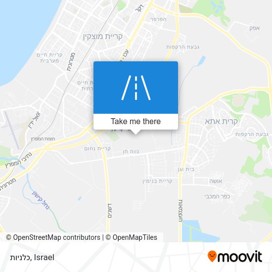 כלניות map