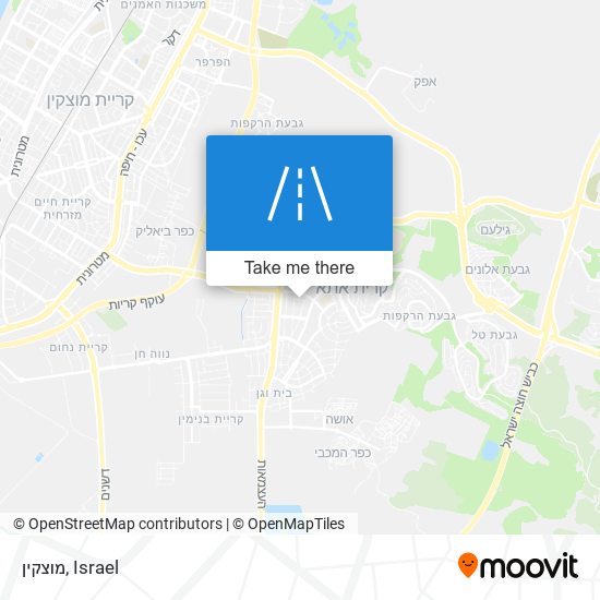 מוצקין map