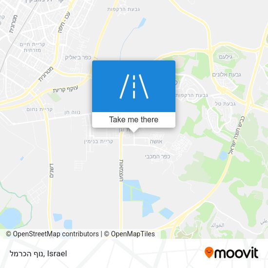 Карта נוף הכרמל