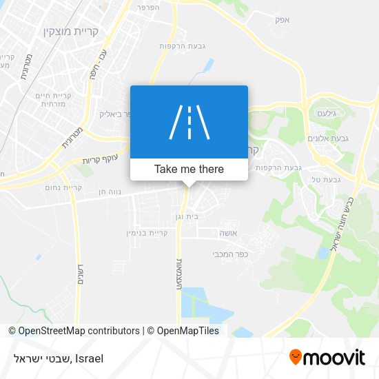 שבטי ישראל map