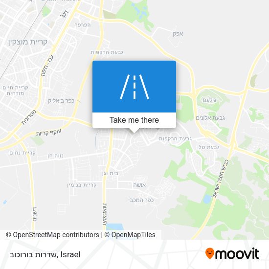 שדרות בורוכוב map