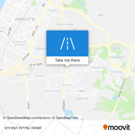שדרות המגינים map